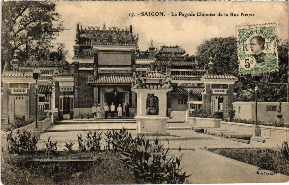 Chùa Ngọc Hoàng khi mới xây dựng đầu thế kỷ XX
